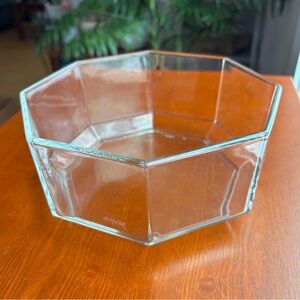 Arcoroc Octime Clear Glass Bowl Made in France 7” Vintage 1980s